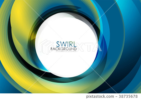 Spiral swirl flowing lines 3d effect abstract Spiral swirl flowing lines 3d effect abstract 38735678