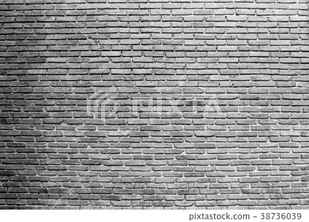 Brick wall black and white for background,texture Brick wall black and white for background,texture 38736039