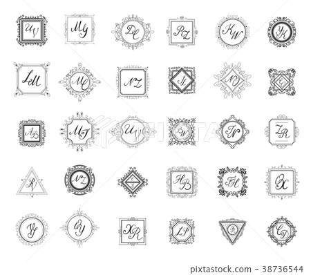 Set luxury sign 38736544