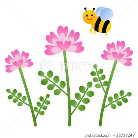 蓮花草和蜜蜂 38737247