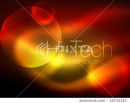 Blurred neon glowing circle, hi-tech modern bubble Blurred neon glowing circle, hi-tech modern bubble 38738165