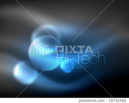 Blurred neon glowing circle, hi-tech modern bubble Blurred neon glowing circle, hi-tech modern bubble 38738166