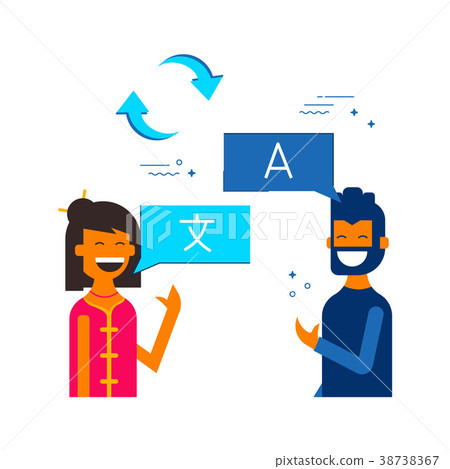 Friends translating online social media chat Friends translating online social media chat 38738367
