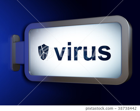 Safety concept: Virus and Broken Shield on Safety concept: Virus and Broken Shield on 38738442