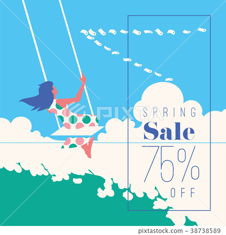 Spring Sale Banner, Sale Poster, Sale Flyer. 75 Spring Sale Banner, Sale Poster, Sale Flyer. 75 38738589