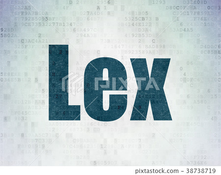 Law concept: Lex on Digital Data Paper background Law concept: Lex on Digital Data Paper background 38738719