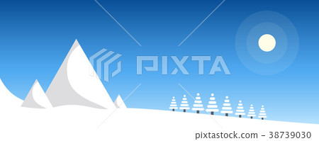 Winter day in the mountains Winter day in the mountains 38739030