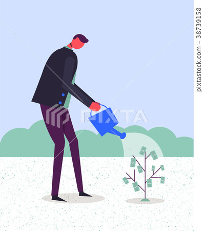 Vector business concept illustration. Stylized Vector business concept illustration. Stylized 38739158