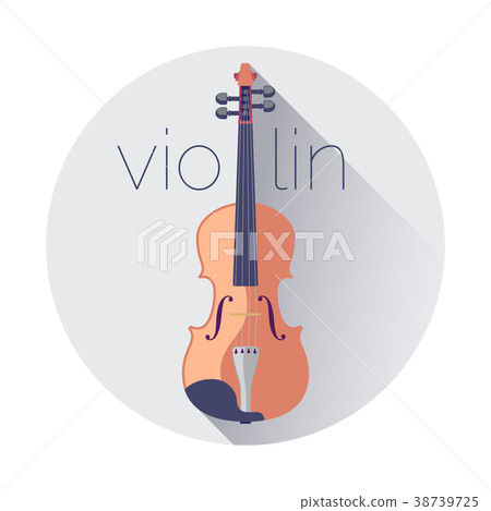 Violin flat vector illustration Violin flat vector illustration 38739725