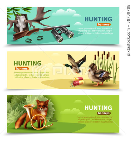 Hunting Horizontal Banners 38739788