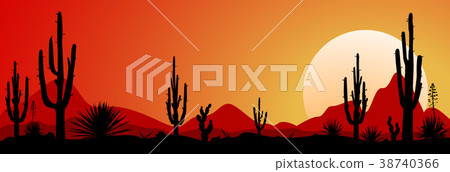 Mexico desert sunset 1 Mexico desert sunset 1 38740366