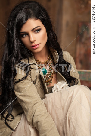 Fashion Studio Photo of Gorgeous Young Woman Fashion Studio Photo of Gorgeous Young Woman 38740443