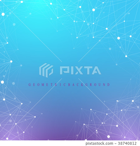 Geometric graphic background communication. Big 38740812