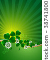 Holiday card on St. Patrick's Day 38741800