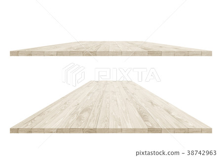 Rustic wooden table vintage with clipping mask 38742963