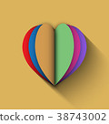 Conceptual 3D heart Logo Vector Illustration 38743002