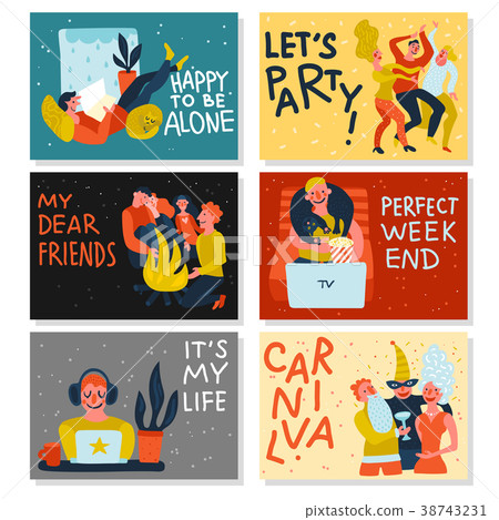 Extraversion Introversion Horizontal Cards Extraversion Introversion Horizontal Cards 38743231