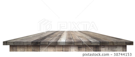 Empty wooden table perspective with clipping mask Empty wooden table perspective with clipping mask 38744153