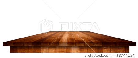 Empty wooden table perspective with clipping mask Empty wooden table perspective with clipping mask 38744154