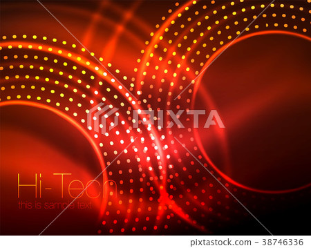 Magic neon circle shape abstract background, shiny Magic neon circle shape abstract background, shiny 38746336