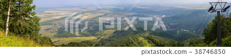 Beautiful summer panorama from Mount Tserkovka to Beautiful summer panorama from Mount Tserkovka to 38746850