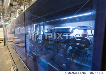 machine at woodworking plant shop 38747431