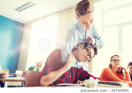 student boy suffering of classmate mockery 38749905