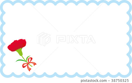 Mother's Day message card carnation business card small size 85mm 51mm 38750325