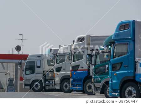 Long distance trucking break highway service area Long distance trucking break highway service area 38750447