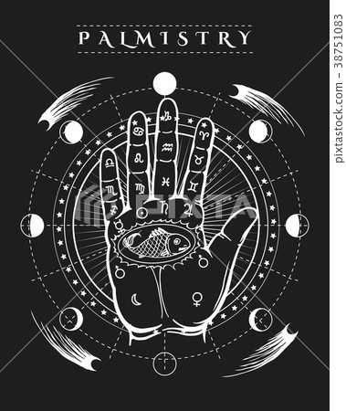 Esoteric human hand fish tattoo poster 38751083