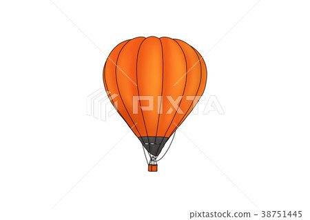 Hot air balloon isolated on white background. Hot air balloon isolated on white background. 38751445