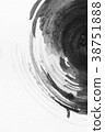 Texture abstract background circel ink,black white 38751888