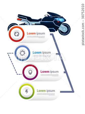 Modern Motorcycle Over Template Infographics Modern Motorcycle Over Template Infographics 38752010