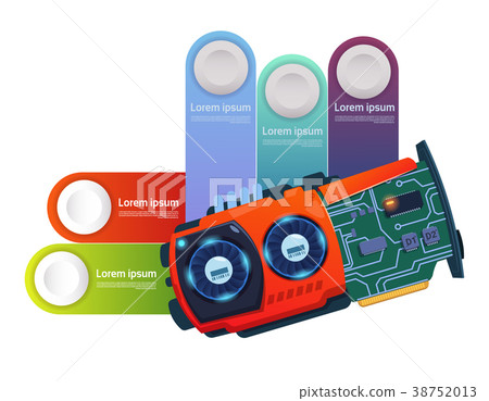 Template Infographic Elements With Circuit Chip Template Infographic Elements With Circuit Chip 38752013