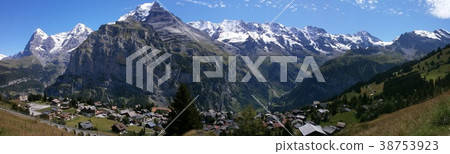 Swiss Alps Jungfrau Sanzan Panorama 38753923