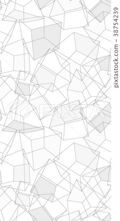3D geometric pattern - seamless 38754239