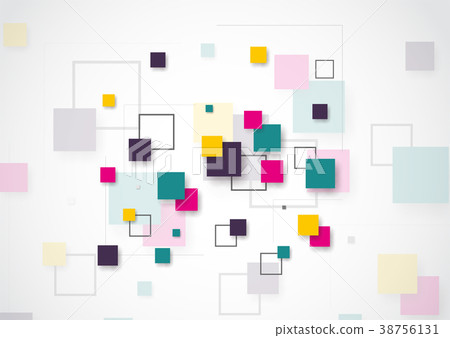Abstract technology of squares concept 38756131