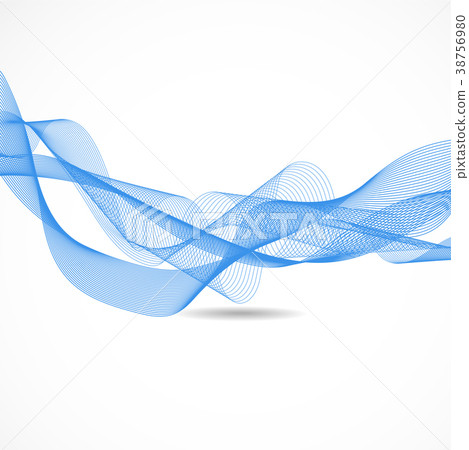 Blue wave vector background for business - Stock Illustration [38756980 ...