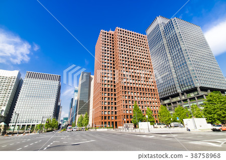 Urban landscape of the office town 38758968