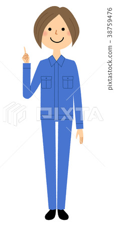 Woman in work clothes 38759476