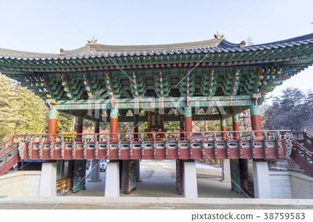Woljeongsa Temple, Odae Mountain, Pyeongchang County, Gangwon Province Woljeongsa Temple, Odae Mountain, Pyeongchang County, Gangwon Province 38759583