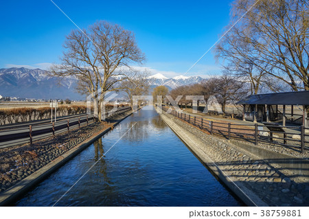 Shinshu landscape A winter town of Amagino, Nagano Prefecture Shinshu landscape A winter town of Amagino, Nagano Prefecture 38759881