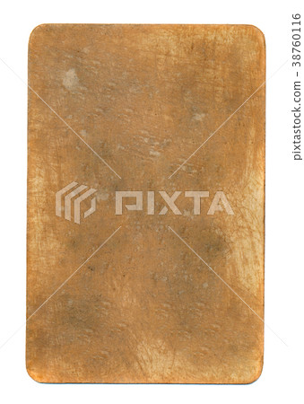 ancient dirty playing card empty background 38760116