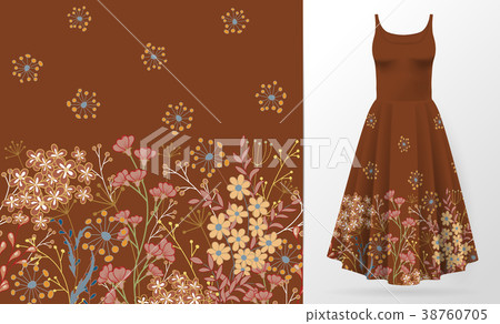 Cute pattern in small simple flowers. Seamless Cute pattern in small simple flowers. Seamless 38760705