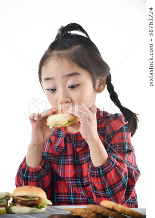 兒童，漢堡包 38761224