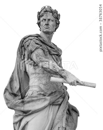 Roman emperor Julius Caesar statue isolated over 38763054