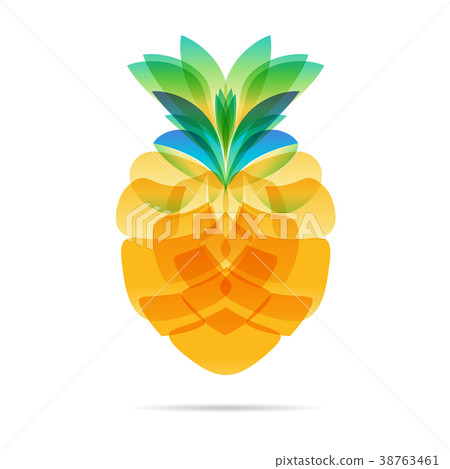 Pineapple design on white Pineapple design on white 38763461