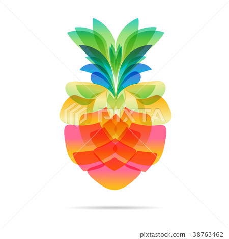 Pineapple design on white Pineapple design on white 38763462