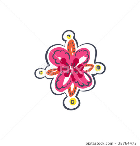 Folk pattern element. Eastern european print. 38764472