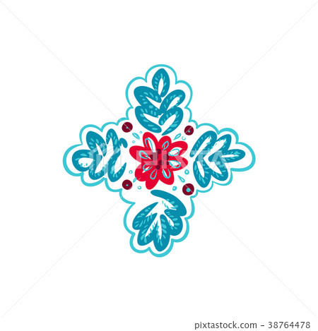 Folk pattern element. Eastern european print. 38764478
